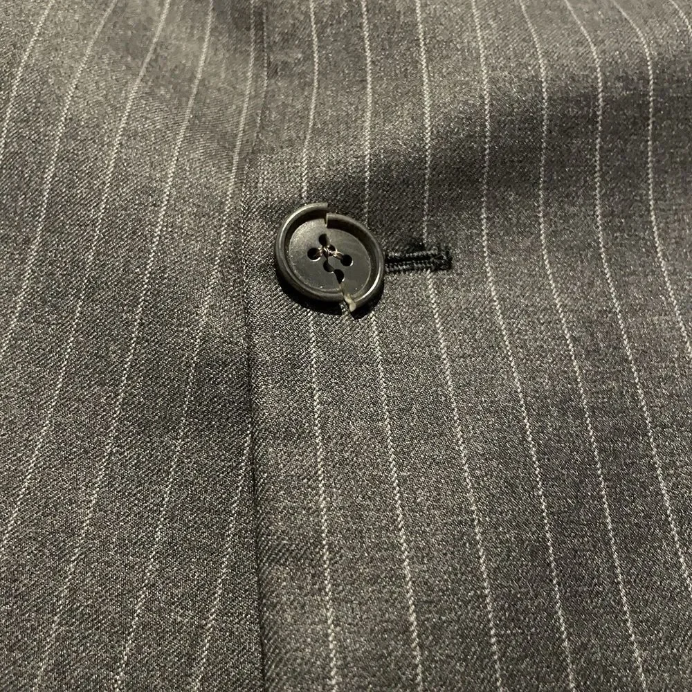 Brooks Brothers Pinstripe Wool Suit‎ Jacket Sport Coat Gray 44L Mens *READ*